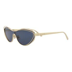 Dior Womens Cat Eye Gold Gold Blue Fashion Designer Eyewear